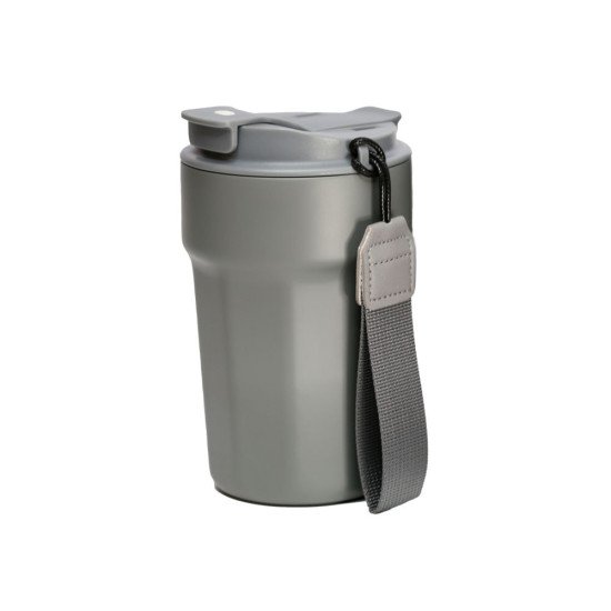 Термокружка 380 мл сталева Line Art Comfy, вакуумна, колір сірий - 60022222-07