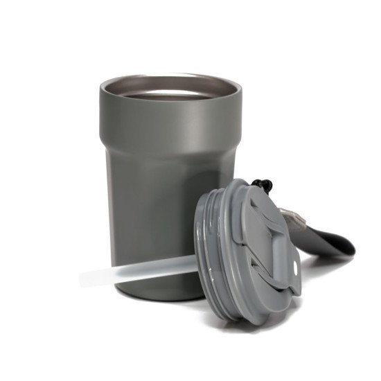 Термокружка 380 мл сталева Line Art Comfy, вакуумна, колір сірий - 60022222-07