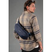 Сумка через плече антизлодій Pacsafe Metrosafe X Urban Sling, колір темно-синій - 30615658