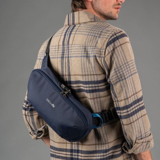 Сумка через плече антизлодій Pacsafe Metrosafe X Urban Sling, колір темно-синій - 30615658