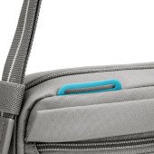 Сумка через плече антизлодій Pacsafe GO Crossbody, колір сірий/помаранчевий - 35105146