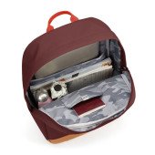 Рюкзак міський антизлодій Pacsafe GO 25, колір бургунді/помаранчевий - 35115345