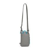 Сумка через плече антизлодій Pacsafe GO Tech Crossbody, колір сірий/блакитний - 35175146