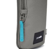 Сумка через плече антизлодій Pacsafe GO Tech Crossbody, колір сірий/блакитний - 35175146