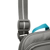 Сумка через плече антизлодій Pacsafe GO Tech Crossbody, колір сірий/блакитний - 35175146