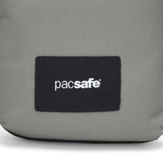 Сумка через плече антизлодій Pacsafe GO Tech Crossbody, колір сірий/блакитний - 35175146
