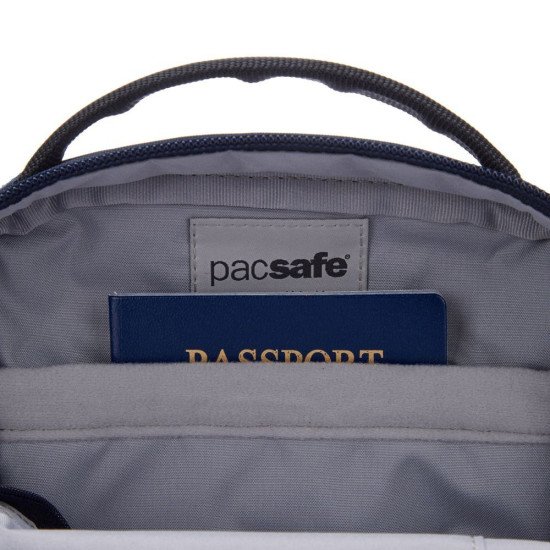 Сумка через плече антизлодій Pacsafe V Companion Crossbody, колір темно-синій - 61105658