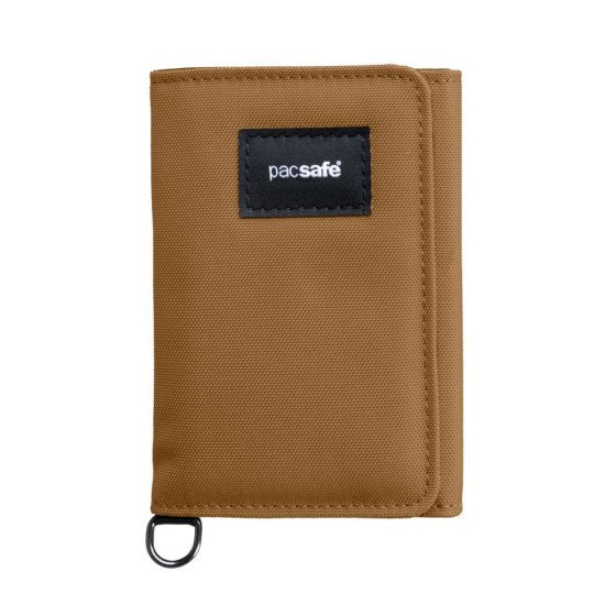 Гаманець антизлодій Pacsafe RFIDsafe trifold, колір коричневий - 11005205