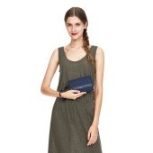 Гаманець-клатч антизлодій Pacsafe RFIDsafe clutch, колір темно-синій - 11015645