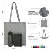 Сумка-шопер з довгими ручками Soft Me EcoCarry, колір чорний - 30100101-01 Сумка-шопер з довгими ручками Soft Me EcoCarry, колір чорний - 30100101-01