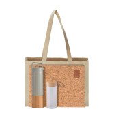 Сумка-шопер з довгими ручками Soft Me Greentote, колір натуральний - 30050201-17