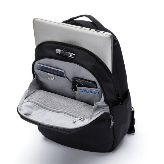 Рюкзак міський антизлодій Pacsafe V 16 All-around, колір чорний - 61120130 Рюкзак міський антизлодій Pacsafe V 16 All-around, колір чорний - 61120130