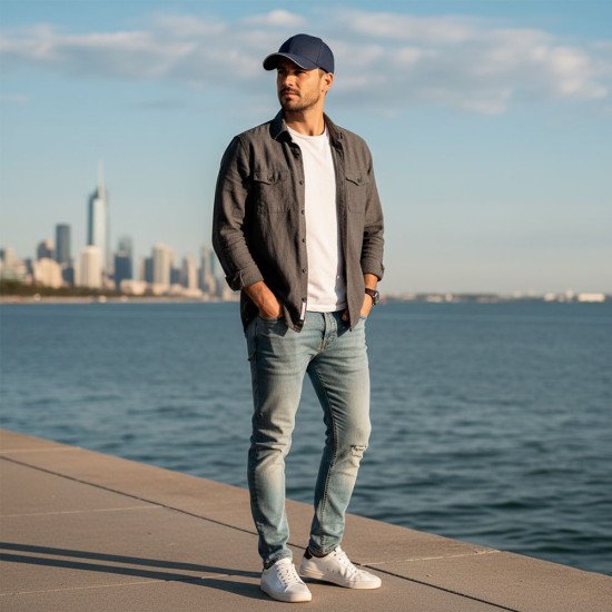 Кепка Nikibo Force Sandwich, колір темно-синій/білий - 20010501-44