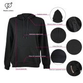 Худі Nikibo Street, колір чорний - 10090201-01S