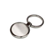 Брелок Bergamo Circle, колір сріблястий - 120030422-77 Брелок Bergamo Circle, колір сріблястий - 120030422-77