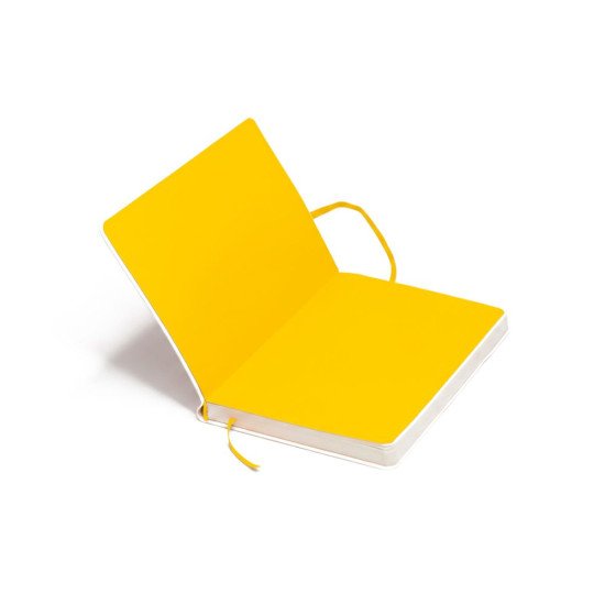 Блокнот в клітинку А5 Berganote Alanis, м'яка обкладинка, колір білий/жовтий - 50040638-05