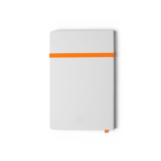 Блокнот в клітинку А5 Berganote Alanis, м'яка обкладинка, колір білий/помаранчевий - 50040638-06