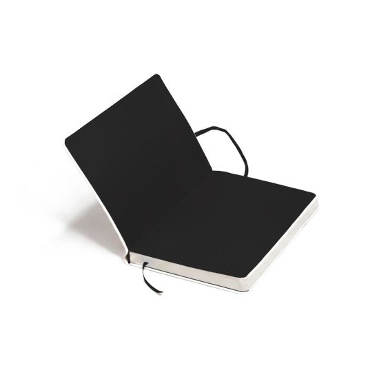 Блокнот в клітинку А5 Berganote Alanis, м'яка обкладинка, колір білий/чорний - 50040638-01