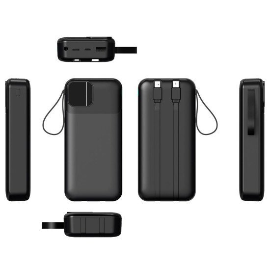 Повербанк 20000 mAh TheGeneral Voltix, цифровий індикатор, колір чорний - 40012819-01 Повербанк 20000 mAh TheGeneral Voltix, цифровий індикатор, колір чорний - 40012819-01