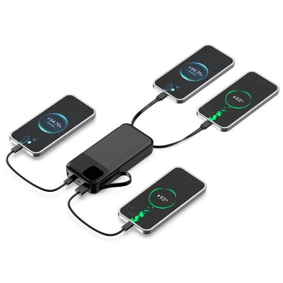 Повербанк 20000 mAh TheGeneral Voltix, цифровий індикатор, колір чорний - 40012819-01 Повербанк 20000 mAh TheGeneral Voltix, цифровий індикатор, колір чорний - 40012819-01