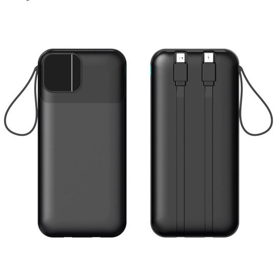 Повербанк 20000 mAh TheGeneral Voltix, цифровий індикатор, колір чорний - 40012819-01 Повербанк 20000 mAh TheGeneral Voltix, цифровий індикатор, колір чорний - 40012819-01