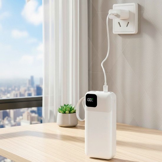 Повербанк 20000 mAh TheGeneral Voltix, цифровий індикатор, колір білий - 40012819-08