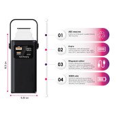 Повербанк 20000 mAh TheGeneral Glim, цифровий індикатор, колір білий - 40012919-08 Повербанк 20000 mAh TheGeneral Glim, цифровий індикатор, колір білий - 40012919-08