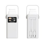 Повербанк 20000 mAh TheGeneral Glim, цифровий індикатор, колір білий - 40012919-08 Повербанк 20000 mAh TheGeneral Glim, цифровий індикатор, колір білий - 40012919-08