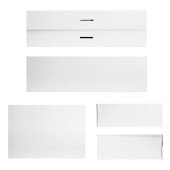 Подарункова коробка 24 х 18 см Bergamo Aurum, колір білий - 120130213S-08