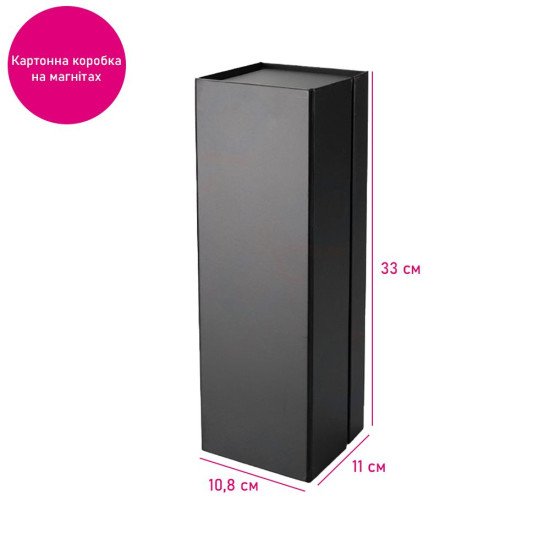 Подарункова коробка на 1 пляшку Bergamo Zerina, колір чорний - 120130413S-01