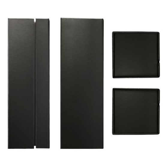 Подарункова коробка на 1 пляшку Bergamo Zerina, колір чорний - 120130413S-01