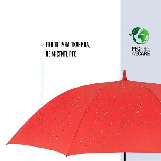 Велика парасоля-тростина механічна Perletti Golf XXL антивітер, колір червоний - P96020-03 Велика парасоля-тростина механічна Perletti Golf XXL антивітер, колір червоний - P96020-03