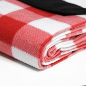 Плед флісовий двосторонній Soft Me Picnic 130х180см, колір червоний/білий/чорний - 70030105-02 Плед флісовий двосторонній Soft Me Picnic 130х180см, колір червоний/білий/чорний - 70030105-02