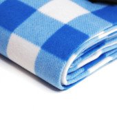 Плед флісовий двосторонній Soft Me Picnic 130х180см, колір синій/білий/чорний - 70030105-03