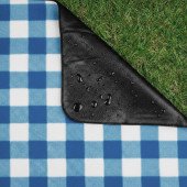 Плед флісовий двосторонній Soft Me Picnic 130х180см, колір синій/білий/чорний - 70030105-03