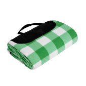 Плед флісовий двосторонній Soft Me Picnic 130х180см, колір зелений/білий/чорний - 70030105-04 Плед флісовий двосторонній Soft Me Picnic 130х180см, колір зелений/білий/чорний - 70030105-04