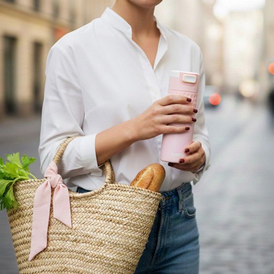 Термокружка 500 мл сталева Kambukka Etna Grip, вакуумна, колір світло-рожевий - 11-01059