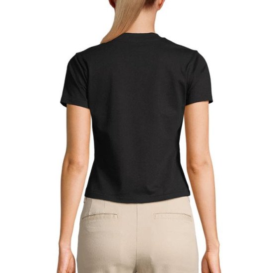 Футболка жіноча SOL’S Lilia, колір насичений чорний - 04811309L Футболка жіноча SOL’S Lilia, колір насичений чорний - 04811309L