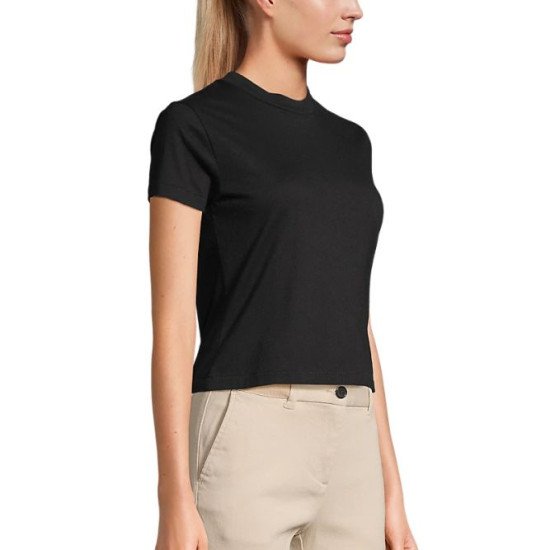 Футболка жіноча SOL’S Lilia, колір насичений чорний - 04811309L Футболка жіноча SOL’S Lilia, колір насичений чорний - 04811309L