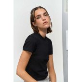 Футболка жіноча SOL’S Lilia, колір насичений чорний - 04811309L Футболка жіноча SOL’S Lilia, колір насичений чорний - 04811309L