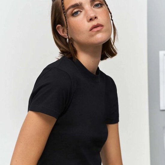 Футболка жіноча SOL’S Lilia, колір насичений чорний - 04811309L Футболка жіноча SOL’S Lilia, колір насичений чорний - 04811309L