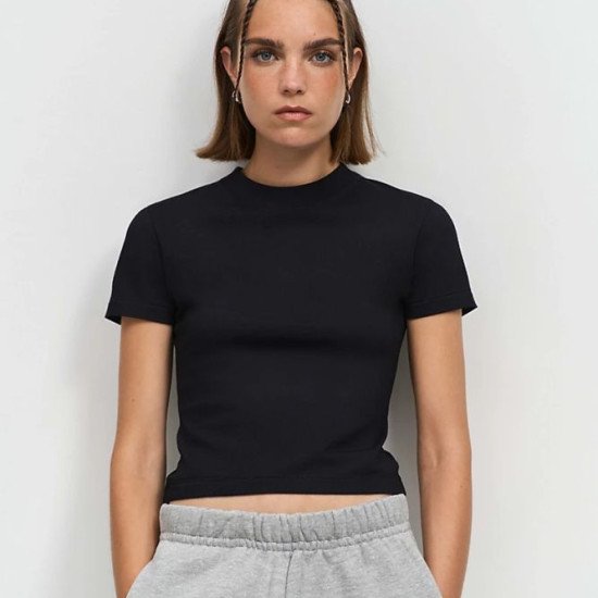 Футболка жіноча SOL’S Lilia, колір насичений чорний - 04811309L Футболка жіноча SOL’S Lilia, колір насичений чорний - 04811309L