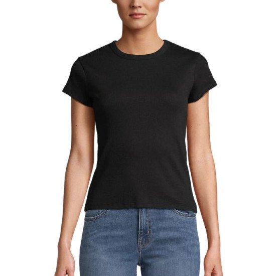 Футболка жіноча SOL’S Sara, колір насичений чорний - 04814309L