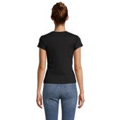 Футболка жіноча SOL’S Sara, колір насичений чорний - 04814309L Футболка жіноча SOL’S Sara, колір насичений чорний - 04814309L
