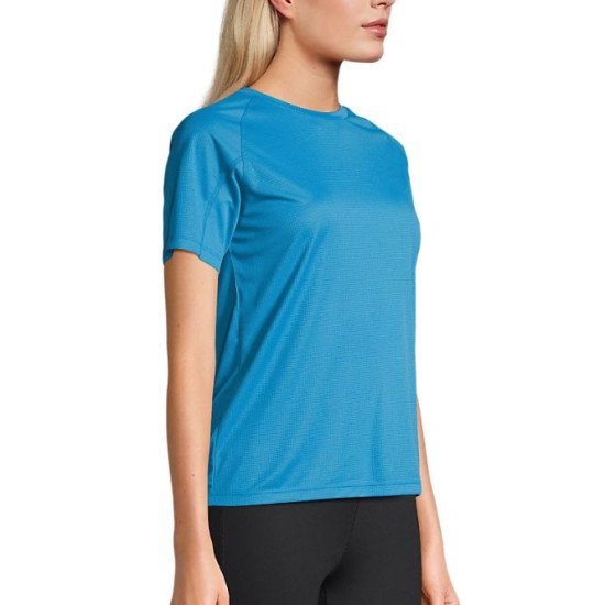 Футболка спортивна жіноча SOL'S Vortex, колір морський - 04788321L Футболка спортивна жіноча SOL'S Vortex, колір морський - 04788321L