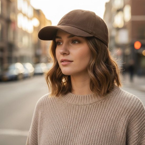 Кепка coFEE Corduroy, колір коричневий - 4440.13 CO