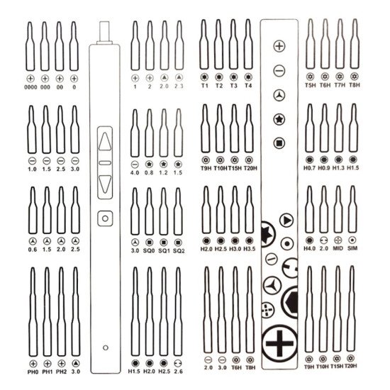 Набір викруток 82в1 TheGeneral BitMaster, колір графітовий - 100030819-11