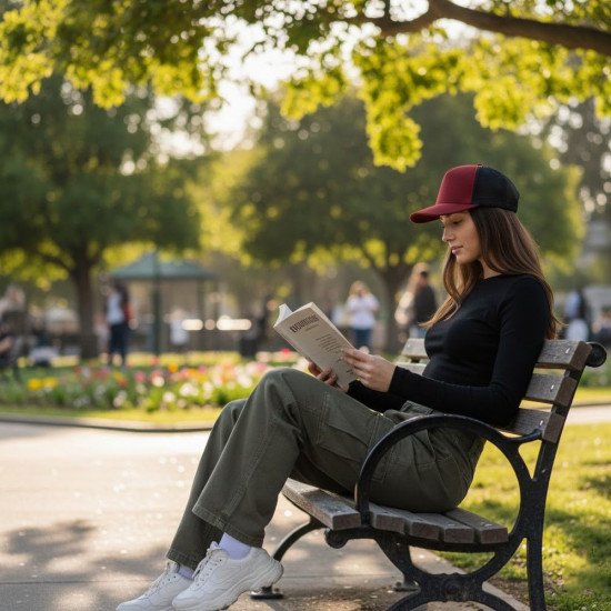 Кепка coFEE Snap curved, колір червоний/чорний - 2030.5 CO