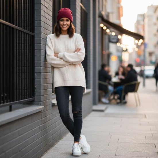 Шапка coFEE Primary band, колір бордовий - CO3008.2