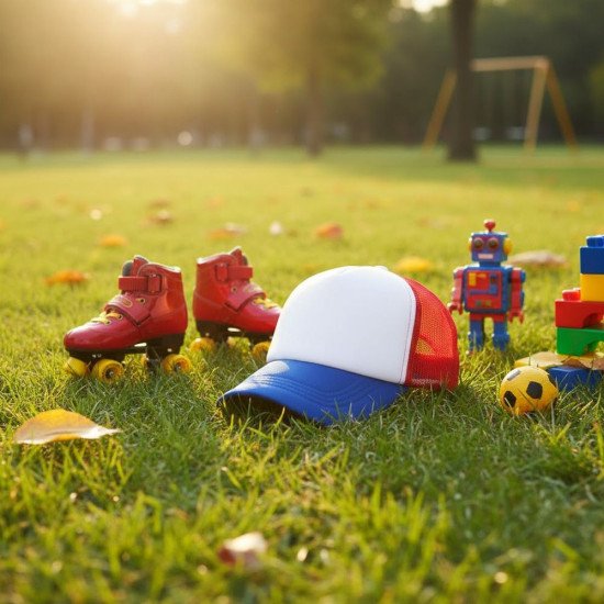 Кепка дитяча coFEE Child trucker, колір червоний/білий/синій - 4009.21 CO